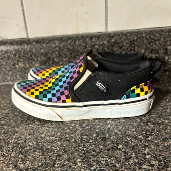 Vans Asher Super Colourful Slip On Shoes Size 12 Missy Super Cool Skate Shoes - Picture 5 of 11